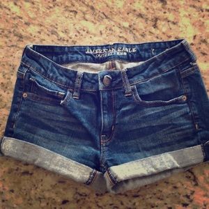 American eagle stretch denim shorts